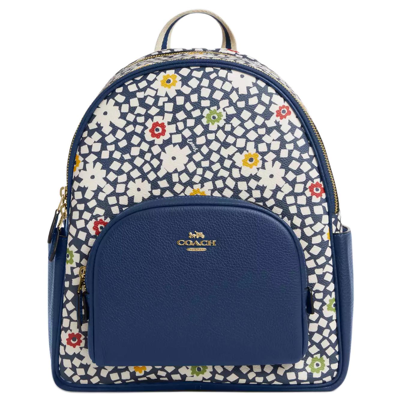 

Рюкзак Court Coated Canvas с отделкой из текстурированной кожи, большой, женский, COACH, Set (Bag+Dust Bag)