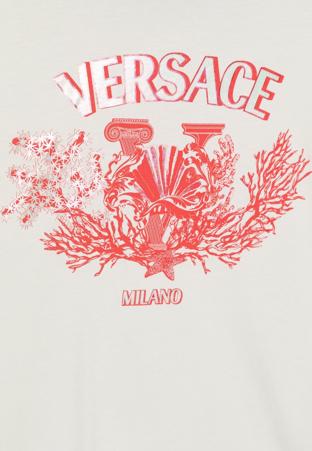 

Футболка с принтом Logo Tresor Unisex Versace, bianco/rosa