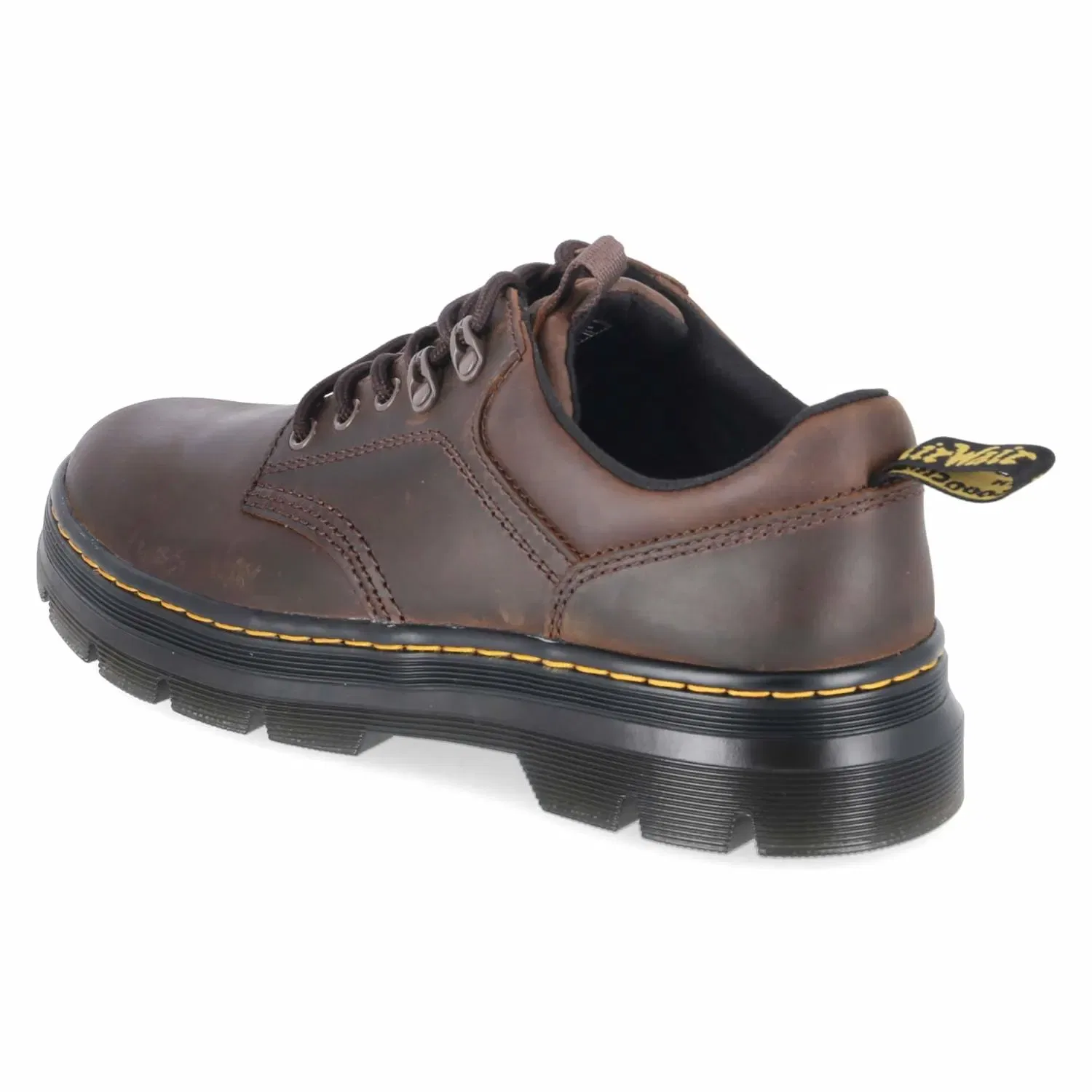 Сникерсы на шнуровке из кожи, Dr. Martens, коричневый — фото 3
