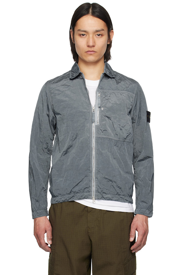 

Нейлоновая овершерта Metal Econyl Stone Island, синий