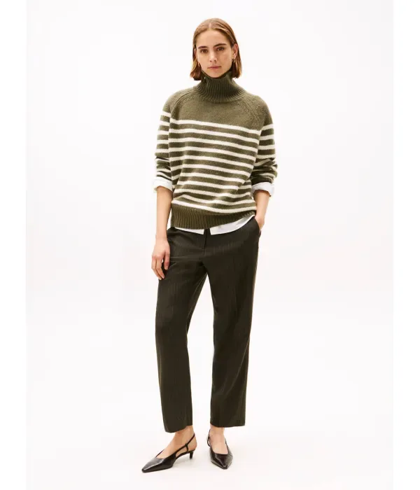 Брюки чинос straight fit Tommy Hilfiger, зеленый — фото 2