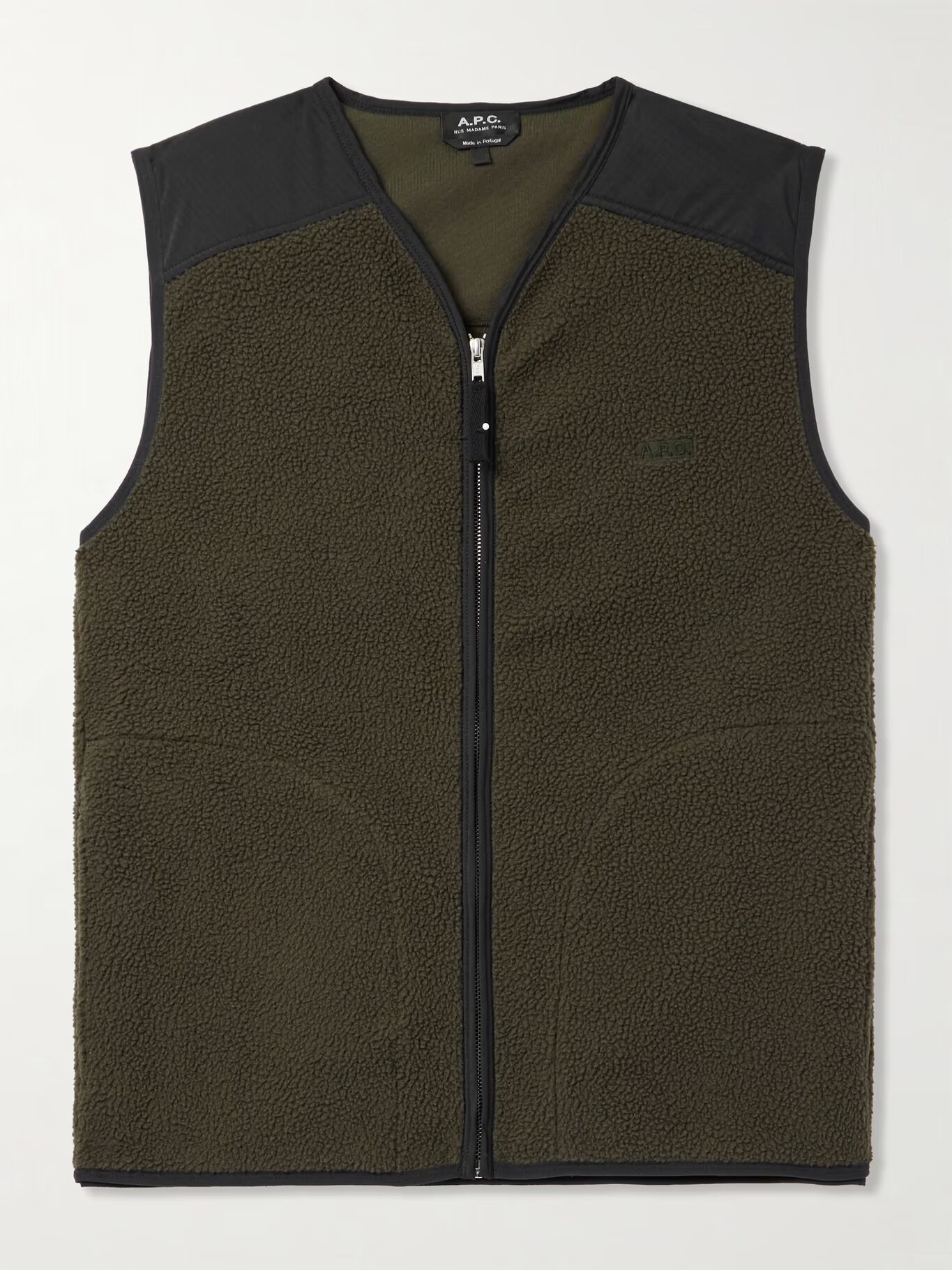 

Жилет Nate Ripstop из флиса A.P.C., зеленый
