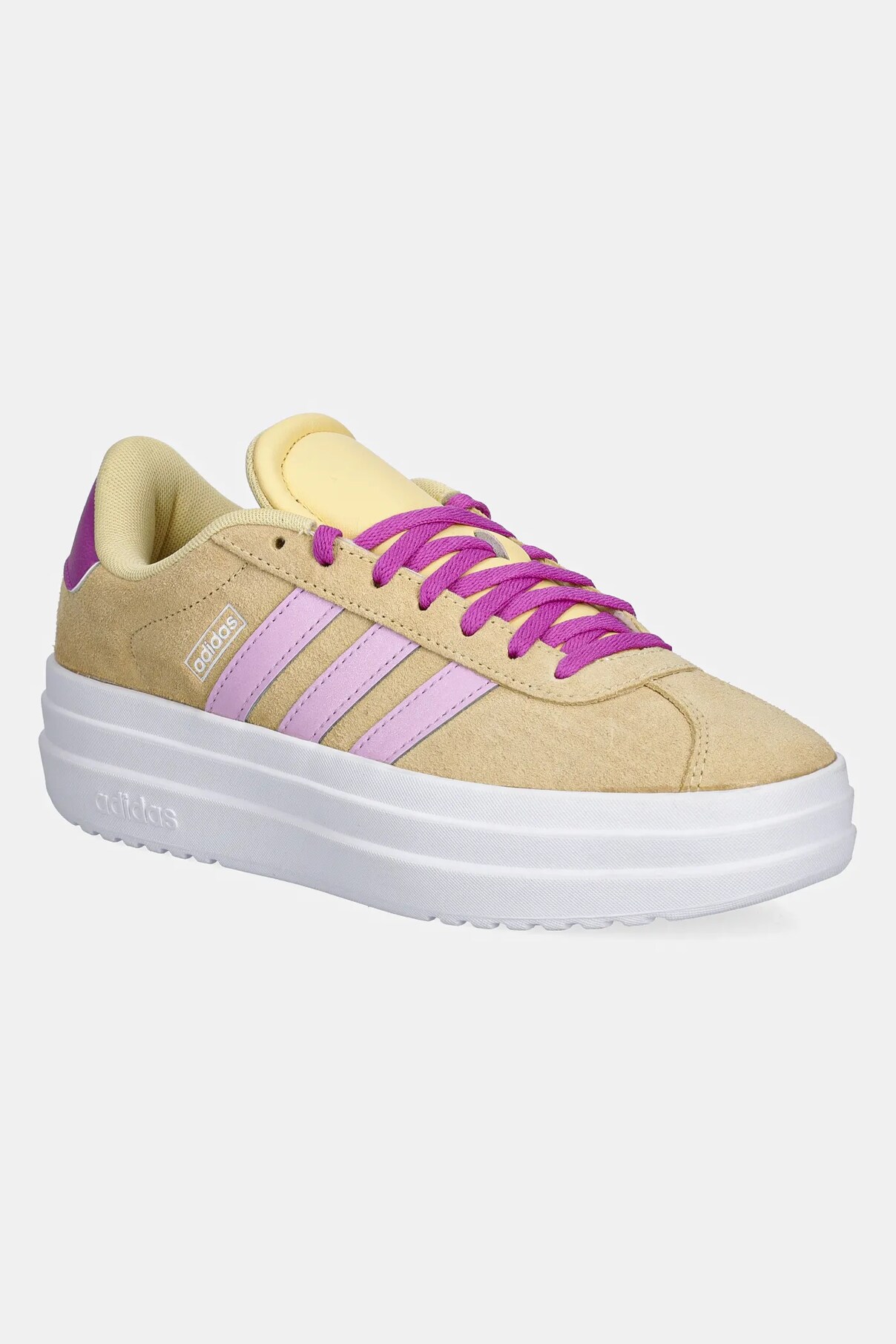 

Кроссовки замшевые детские VL COURT BOLD Adidas, желтый