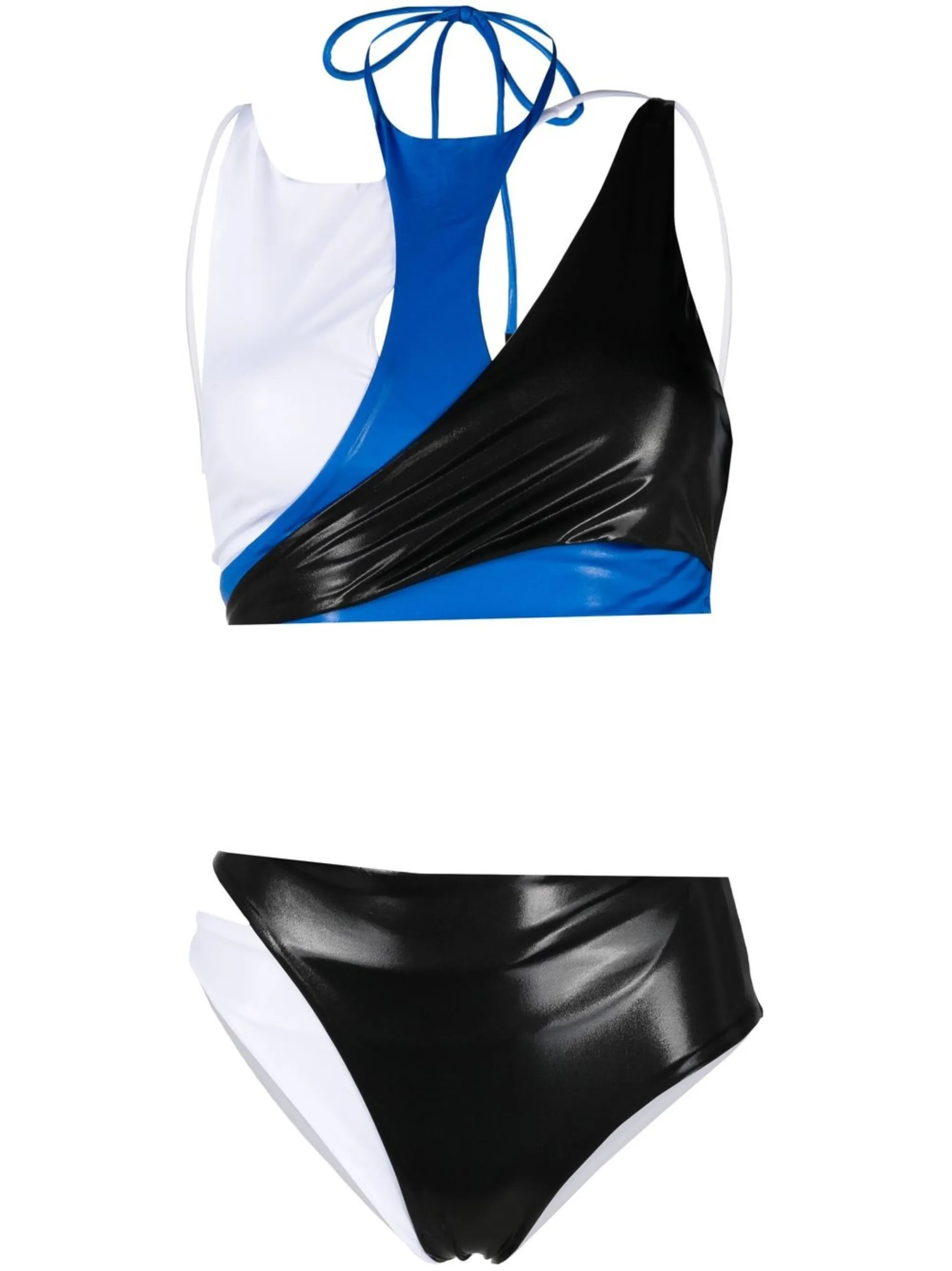 

Бикини с вырезом халтер The Attico, синий