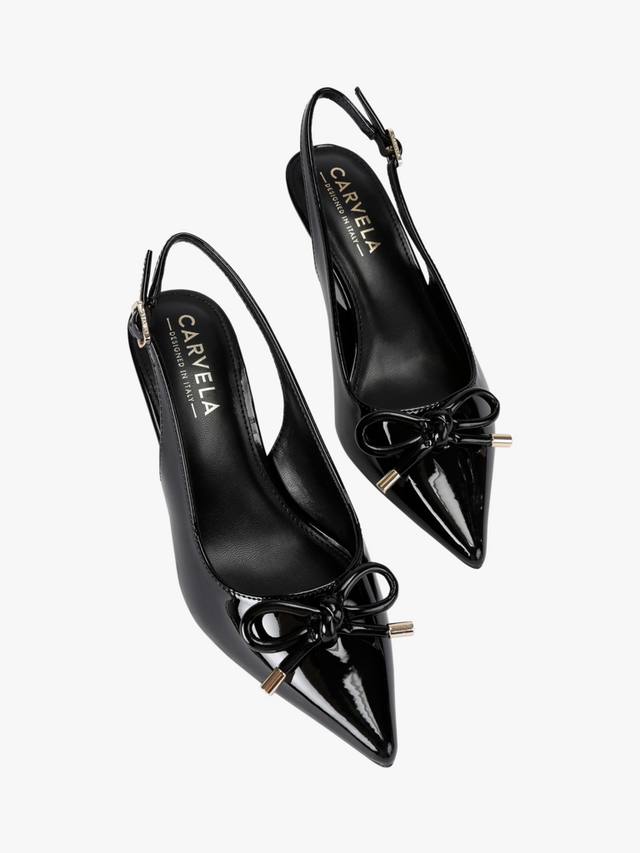 Туфли Alina Bow Sling Court Carvela, Black — фото 3