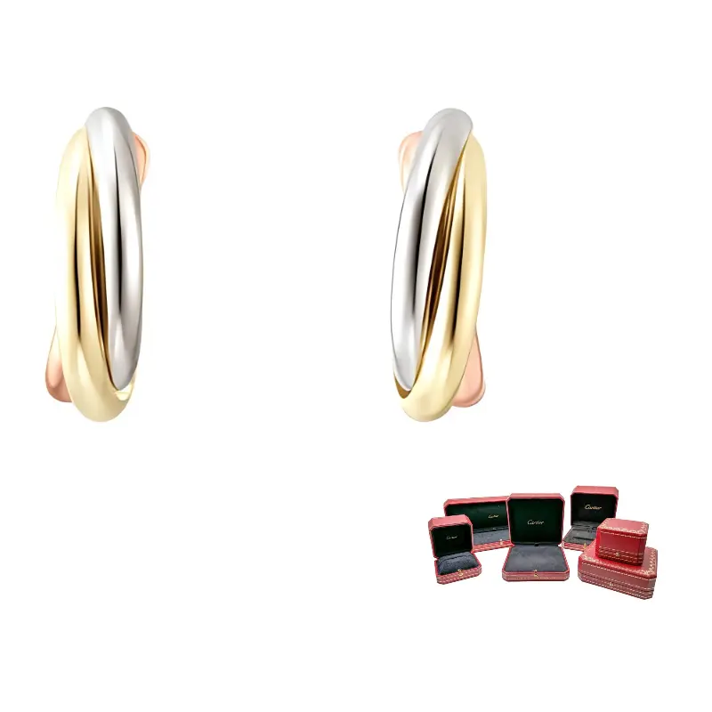 

Cartier 18K Rose Gold Серьги Женские Gold