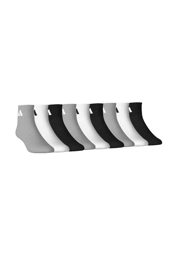 Унисекс тонкие легкие спортивные носки до щиколотки, упаковка из 9 пар. Adidas Performance, Grey White Black