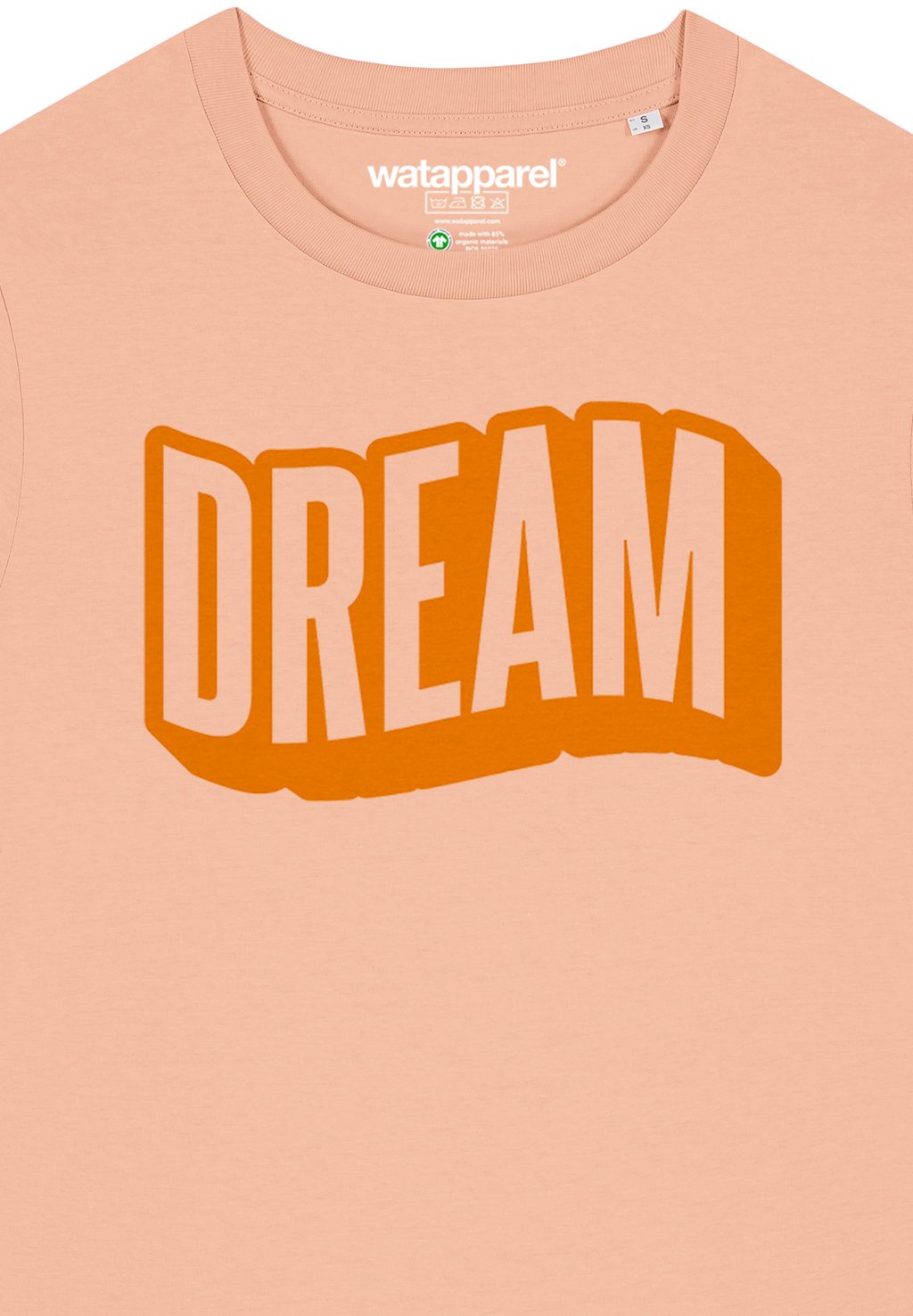 

Футболка с принтом DREAM watapparel, оранжевый