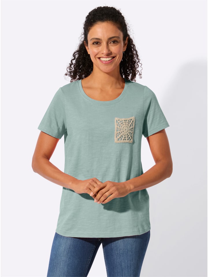 

Рубашка с короткими рукавами цвета лайма и мяты WITT WEIDEN