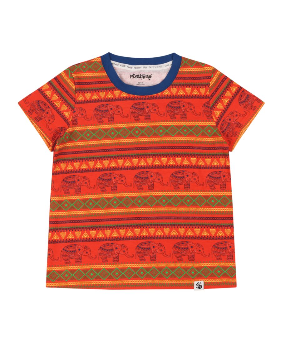 

Детская футболка с коротким рукавом и принтом Suave Mixed Up Clothing, Jacquard stripe