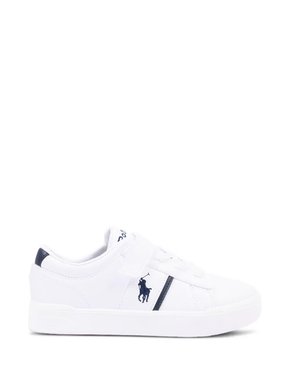 Кроссовки с логотипом на одной лямке Polo Ralph Lauren Kids, белый — фото 2
