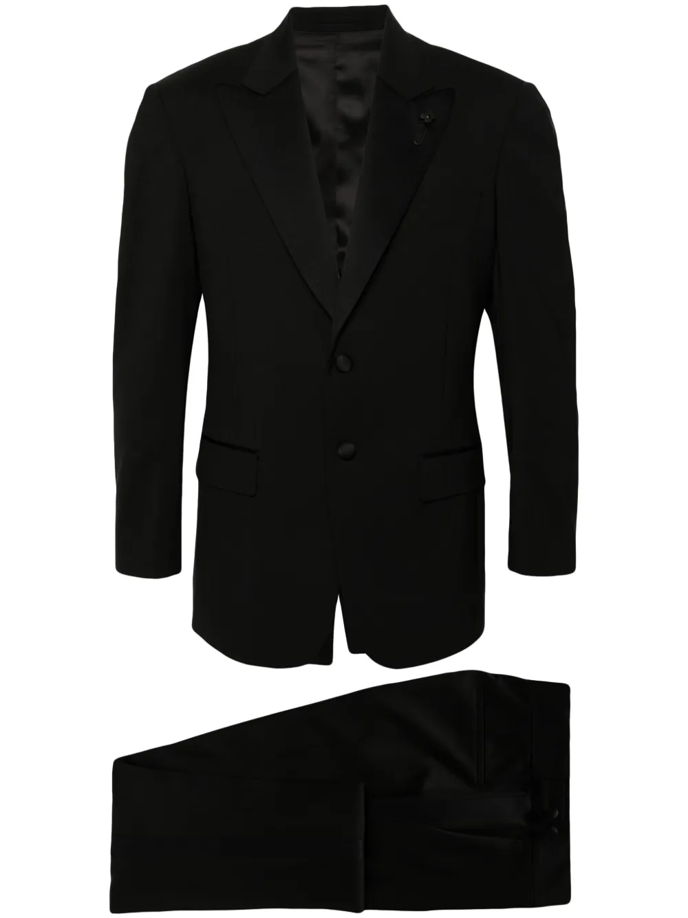

Костюм с однобортным пиджаком Lardini, черный