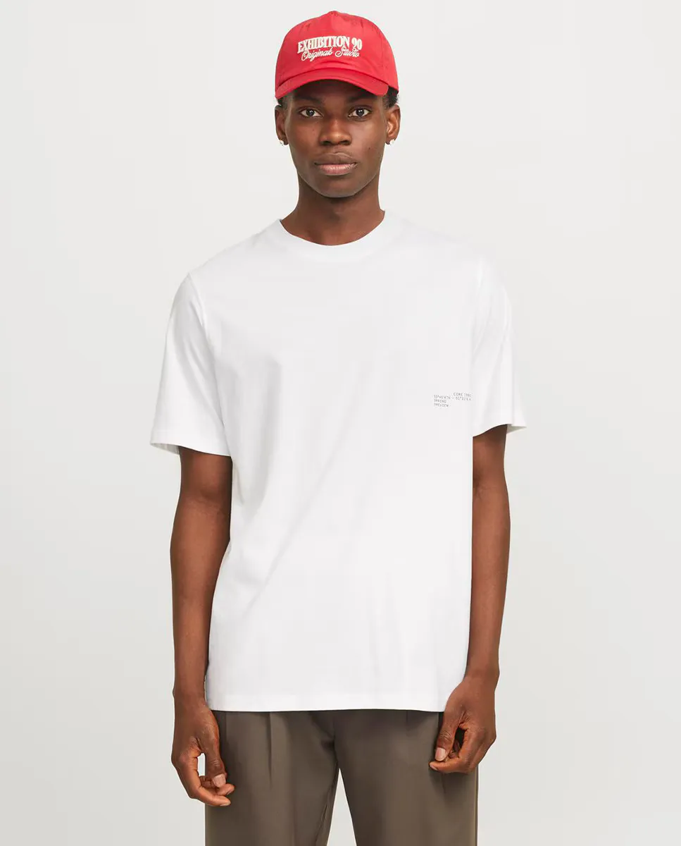 

Футболка мужская с коротким рукавом и рисунком на спине Jack & Jones, белый