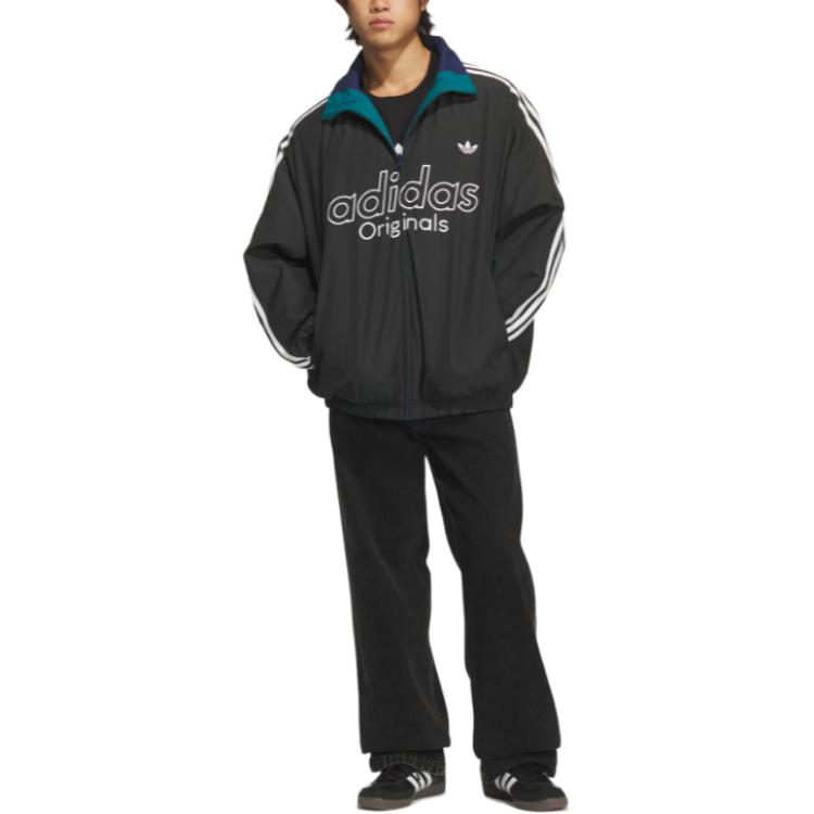 Куртка пуховик мужская Adidas Originals, черный/темный индиго/зеленый — фото 3