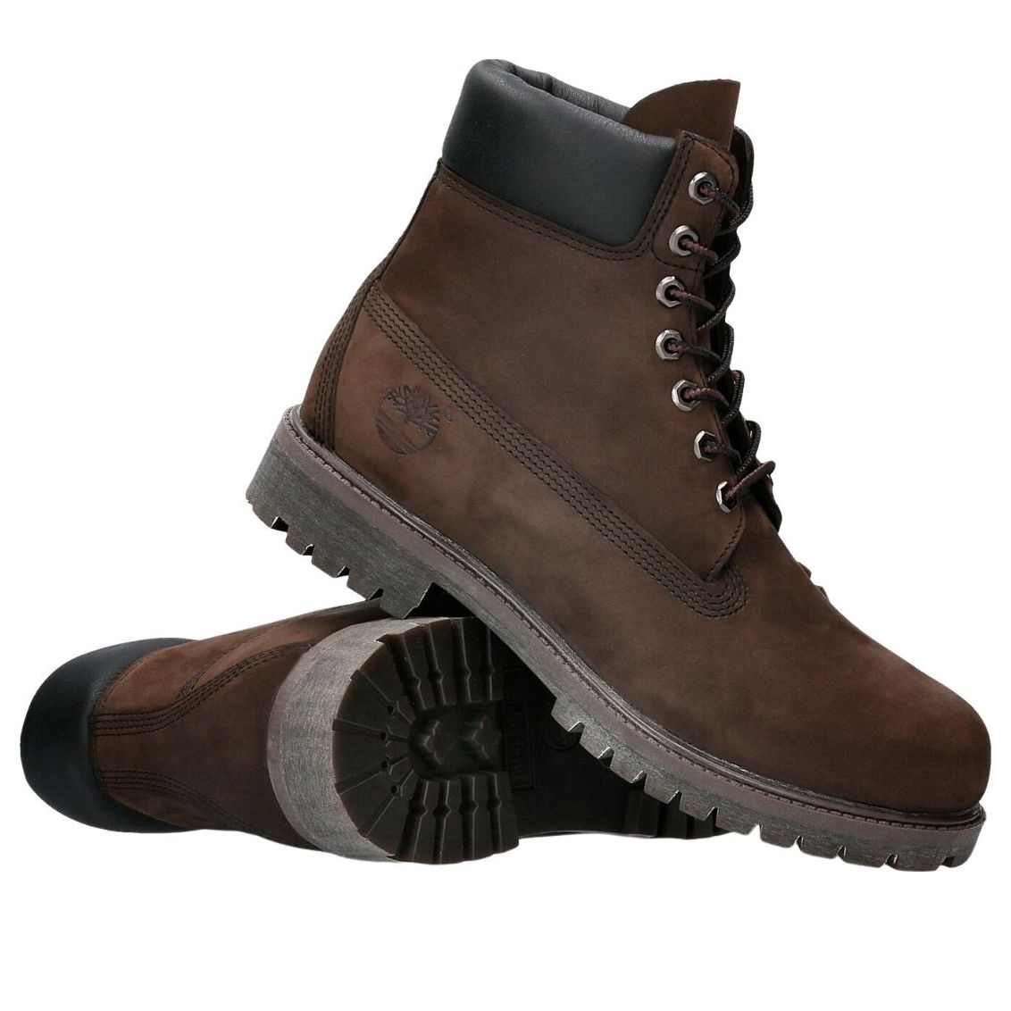 Водонепроницаемые ботинки Timberland Premium 6 Inch, цвет «Темно-коричневый» — фото 3