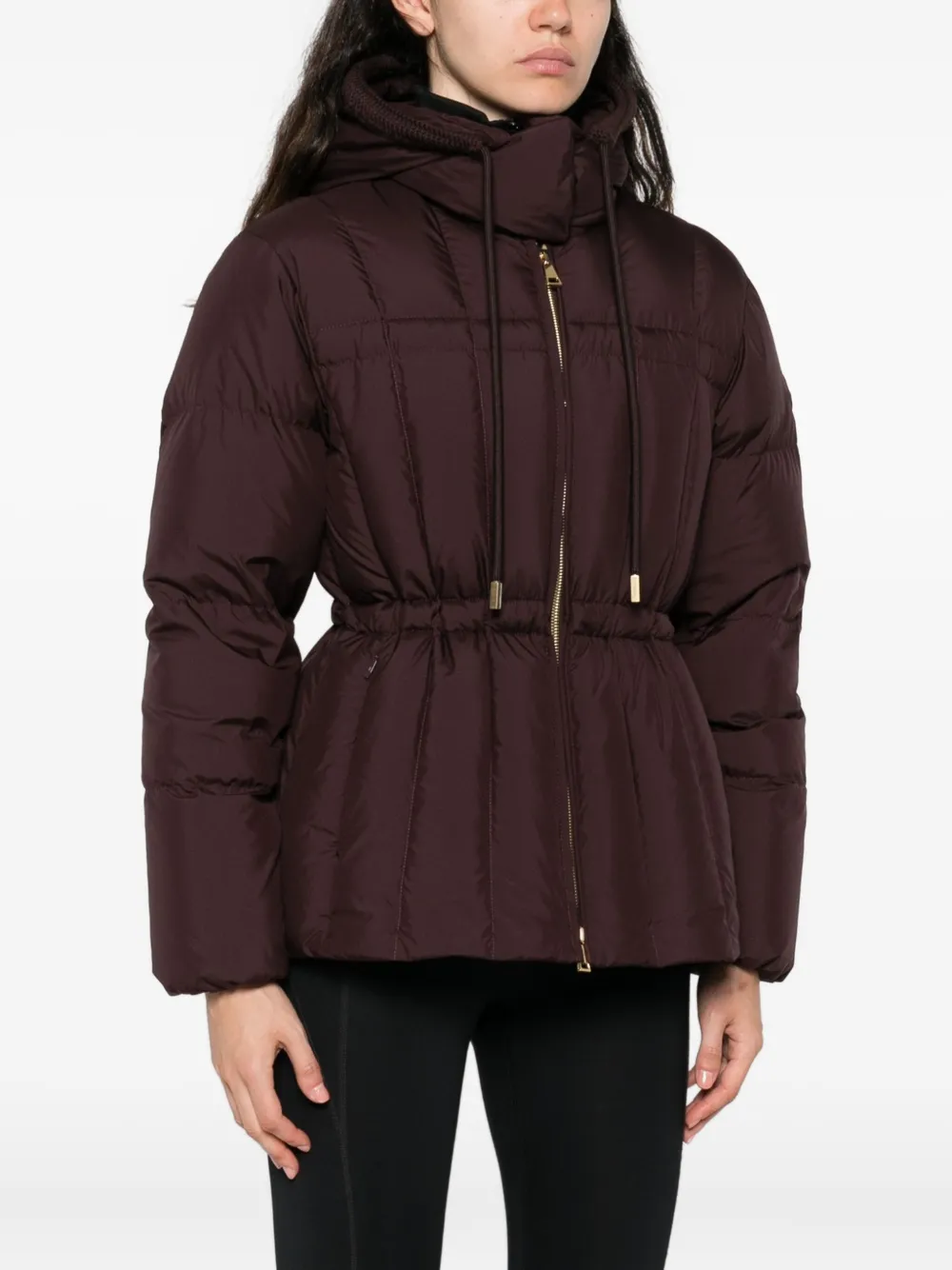Куртка на молнии с капюшоном MONCLER, коричневый — фото 3