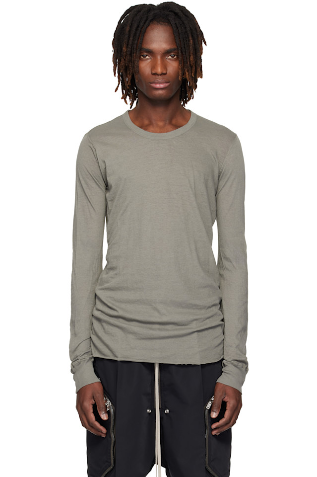 

Базовая футболка Gray Temple с длинным рукавом Rick Owens, Euca