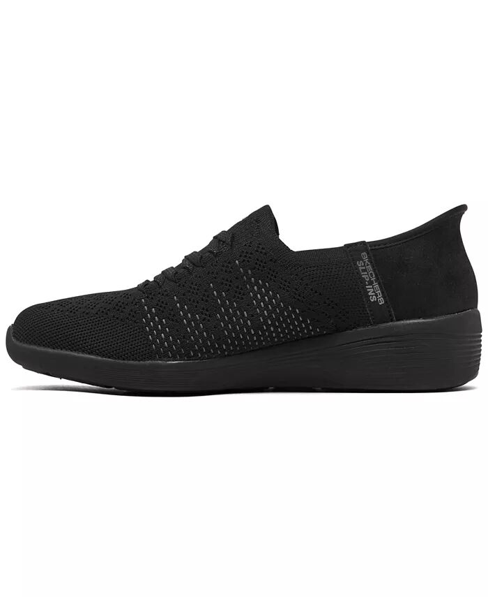 Женские слипоны: Arya - Swiftly Walking Sneakers от Finish Line Skechers, черный — фото 3