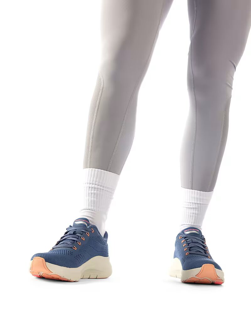 Skechers Arch fit 2.0 - кроссовки высшей лиги синего цвета