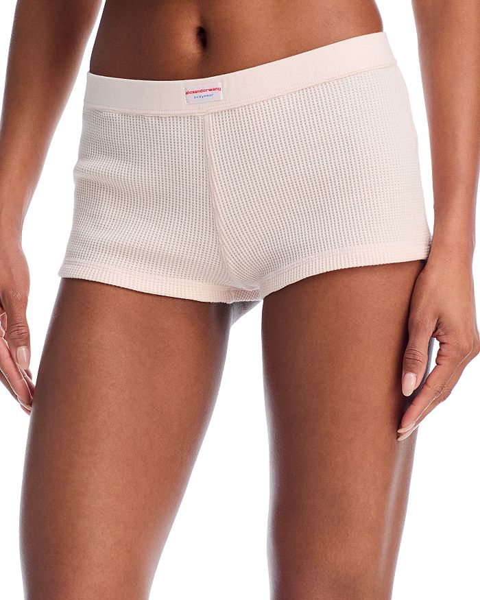 

Вафельные шорты Alexander Wang, розовый
