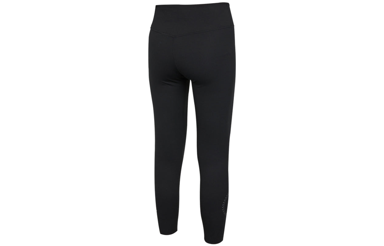Брюки (WMNS) Nike One Luxe 7/8 Tight Pro Logo Sports Pants Black — фото 2