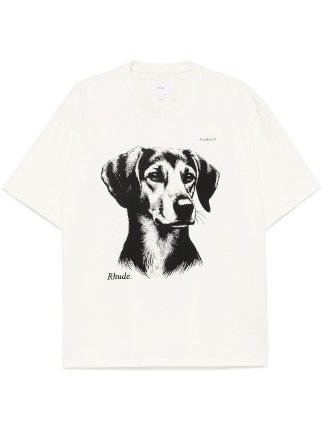 

RHUDE футболка Fox Hound, белый