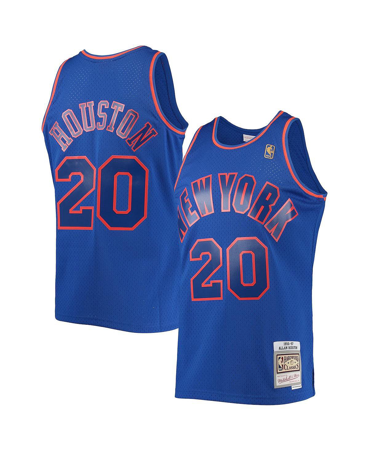 

Мужская синяя футболка Allan Houston New York Knicks 1996-97 Throwback Dark Swingman Mitchell & Ness, Синий, Мужская синяя футболка Allan Houston New York Knicks 1996-97 Throwback Dark Swingman Mitchell & Ness