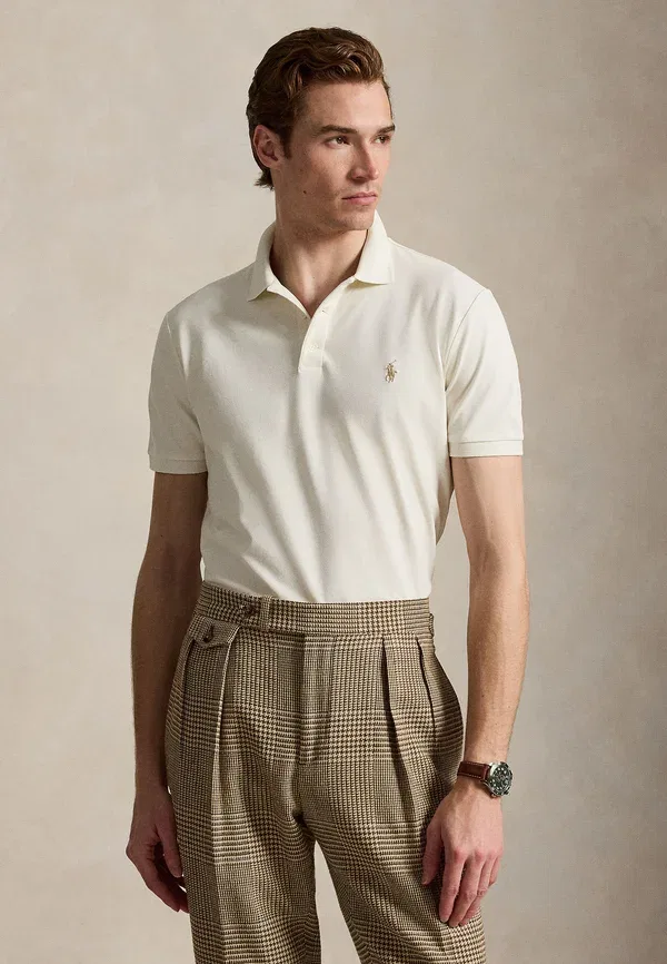 Поло с коротким рукавом Polo Ralph Lauren, цвет бледно-кремовый