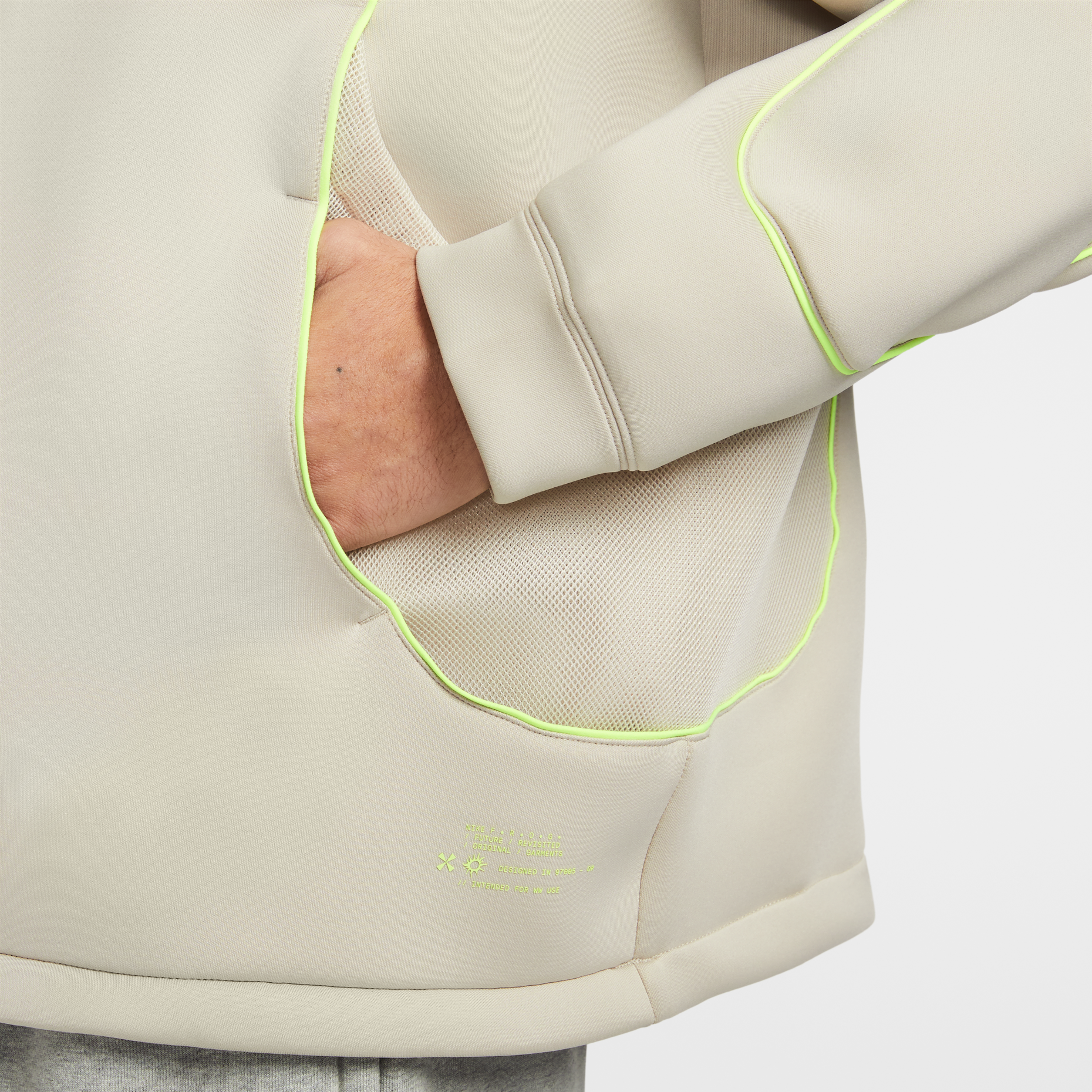 Худи Nike FW25 Project FROG, цвет «Бежевый» — фото 4