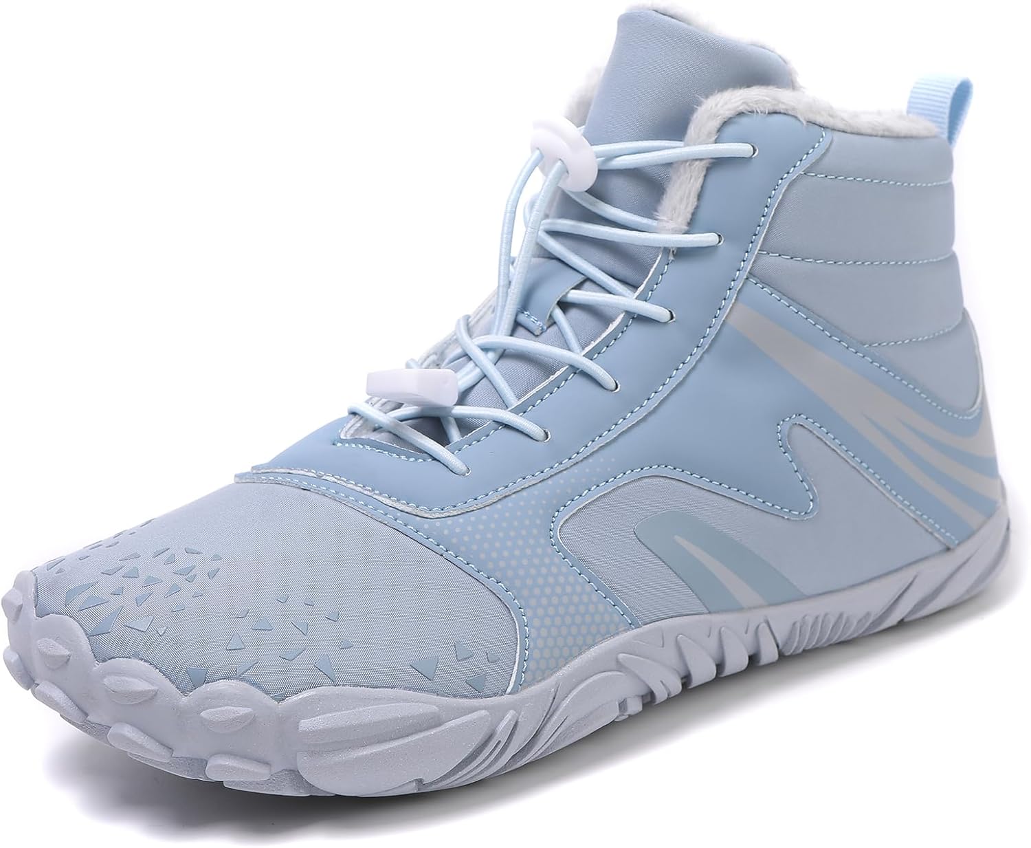 

Зимние походные босоножки для женщин и мужчин, минималистичные теплые ботинки с нулевым перепадом, сноубутсы на молнии, обувь для улицы с широким носком, водонепроницаемые походные туфли Stoneliquid, синий