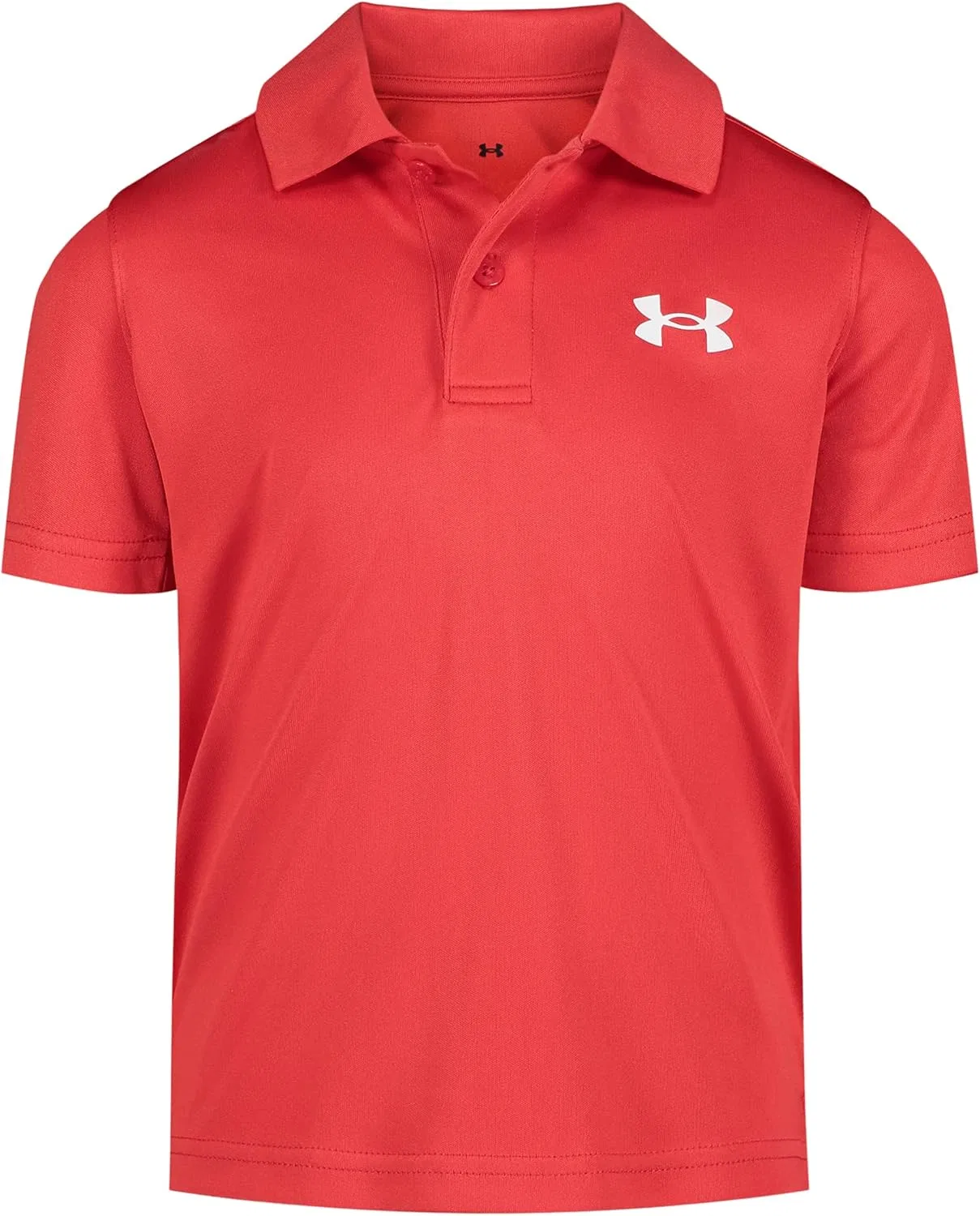 Гольф поло для мальчиков, легкий стрейч, Under Armour, Red Solid