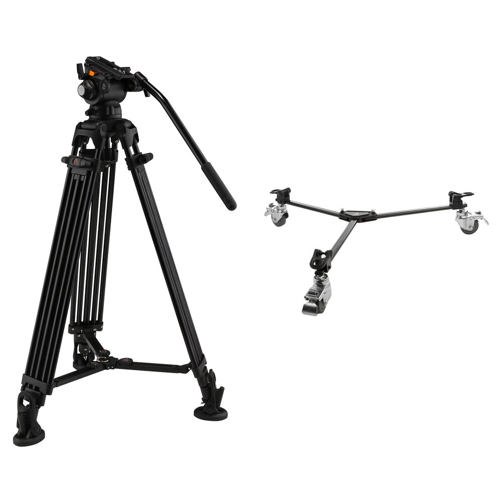 

Двухступенчатый алюминиевый штатив E-Image с головкой GH03 и комплектом штативной тележки (75 мм)