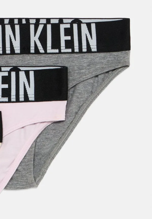 Трусы в упаковке по 3 штуки Calvin Klein Underwear, Lightlilac/Whitecapgray/Greyheather — фото 4