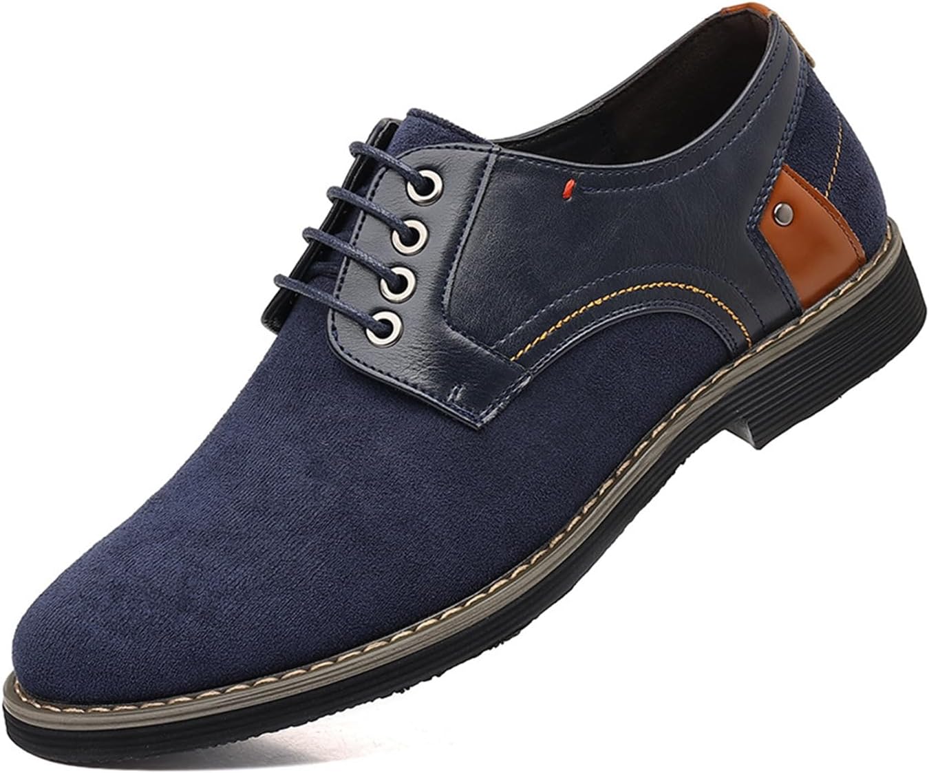 

Мужские классические туфли Комфорт Мужские оксфорды из искусственной кожи Модные классические кроссовки Деловые повседневные дерби Abborora, синий