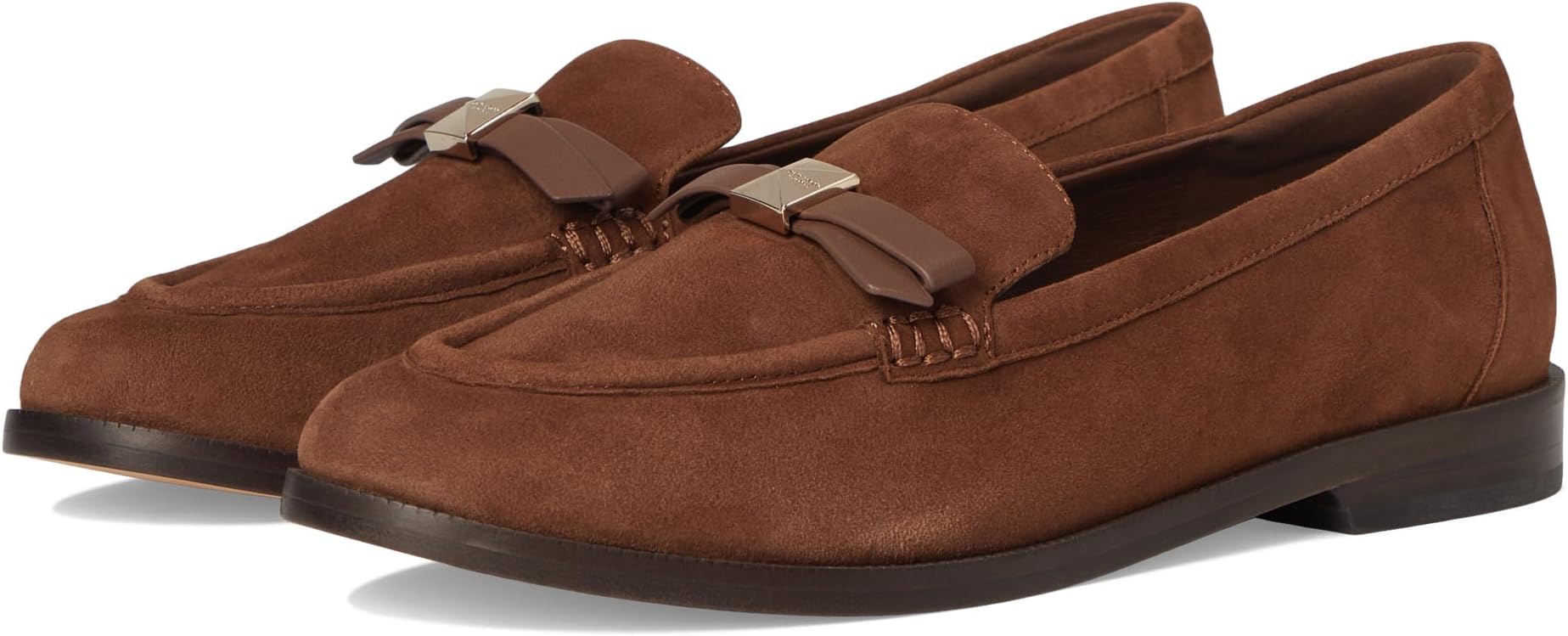 Лоферы Kate Spade New York Women's Deco Bow Suede Loafers, Hot Chocolate