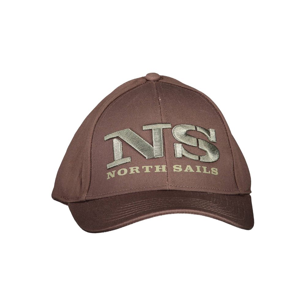 

Коричневая хлопковая бейсболка North Sails, коричневый