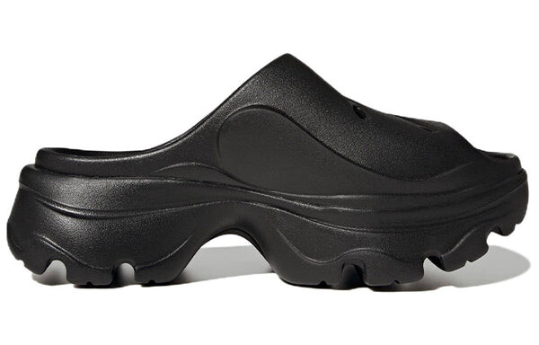 Тапочки stella mccartney x clog 'triple black' Adidas, черный — фото 3