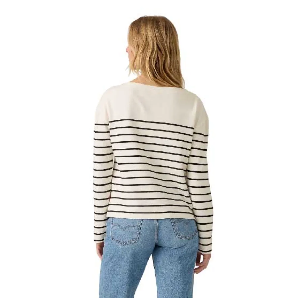 Футболка с длинными рукавами Levi's Marin Stripe, бежевый — фото 2