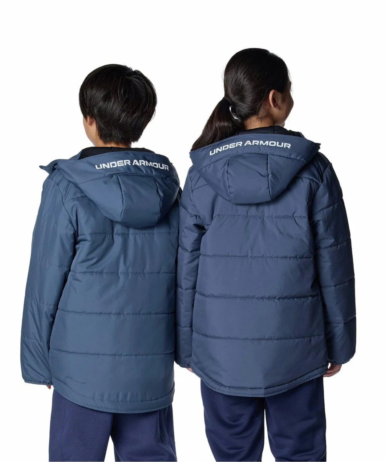 Куртка детская UA Insulation Full Zip с утеплителем, полиэстер, угольно-серый — фото 2