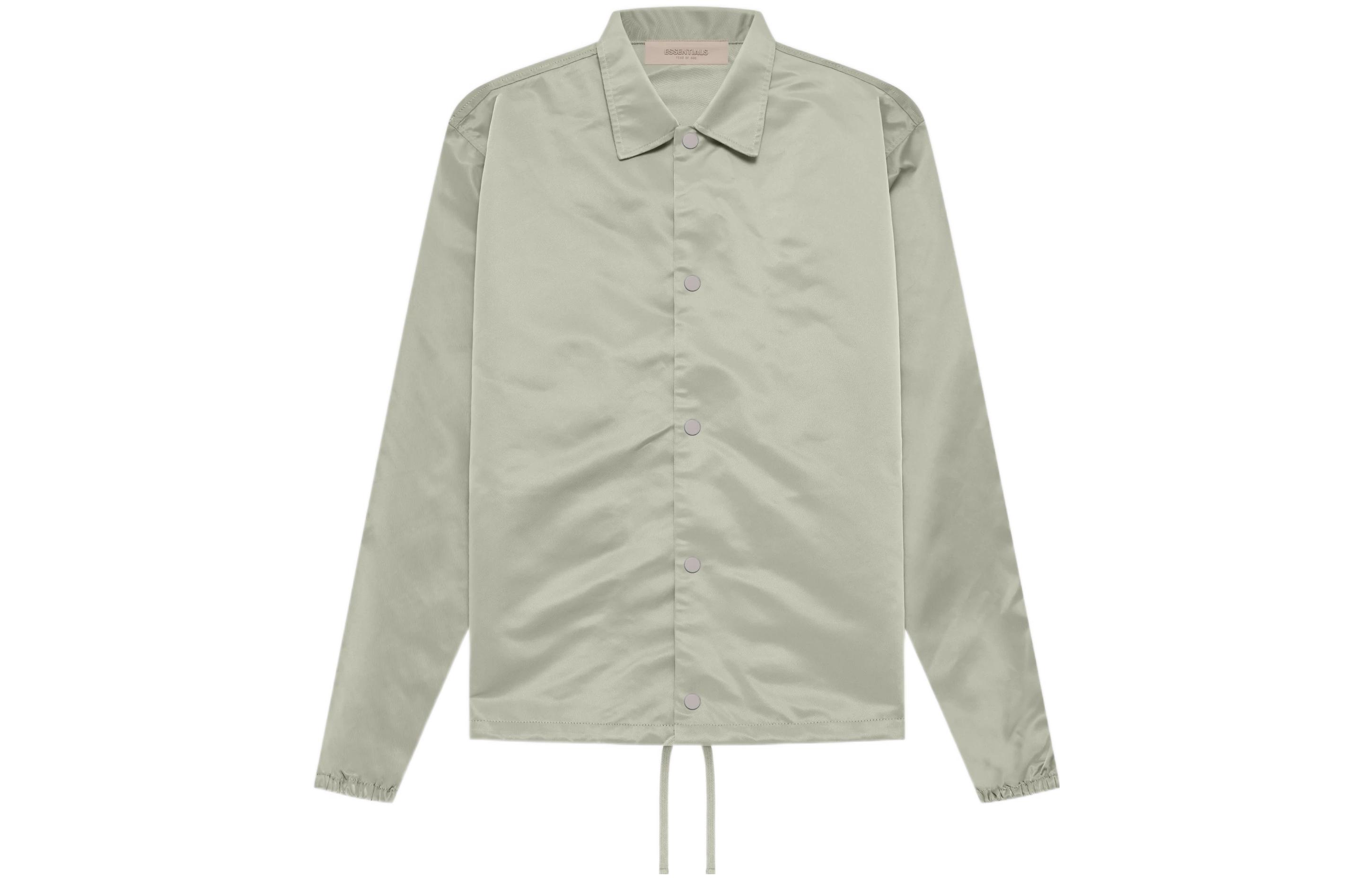 Fear Of God Essentials Тренерская куртка, Gray Green — фото 3