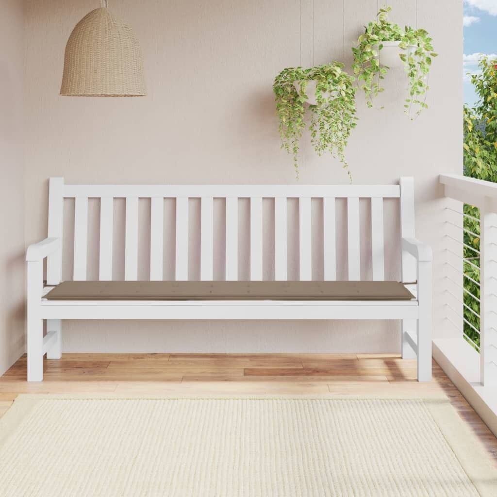 

Подушка для садовой скамейки The Living Store серо-коричневый 200x50x3 см, ткань Оксфорд