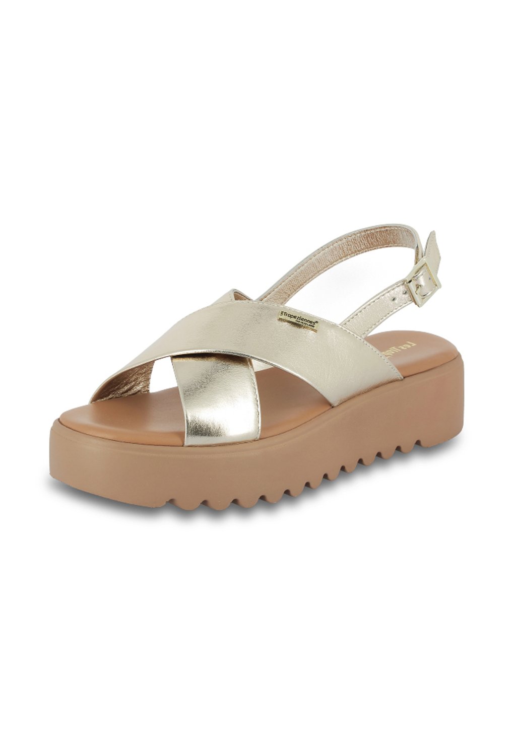 Босоножки на платформе DORINE - Wedge sandals Les Tropeziennes par M Belarbi, золотой — фото 2