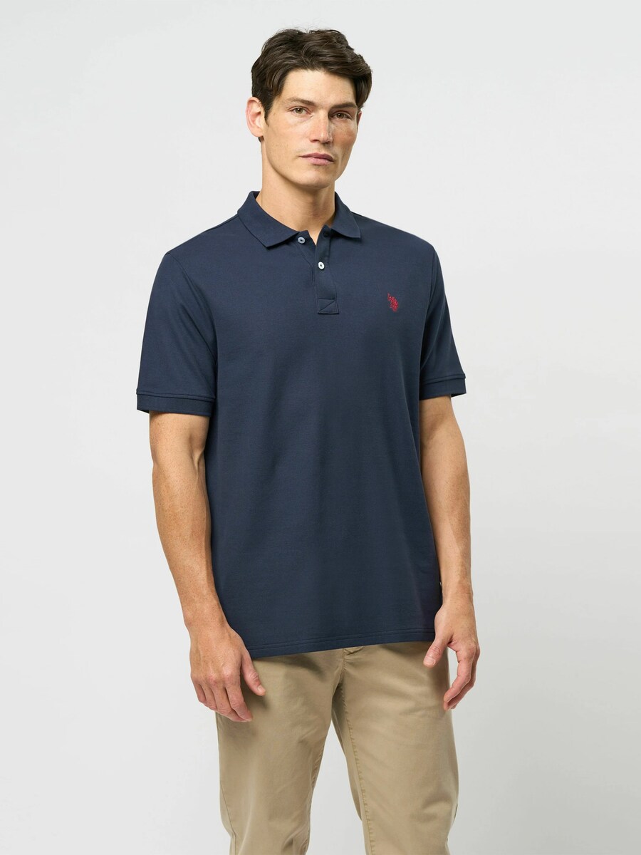 Рубашка на пуговицах классического кроя U.S. POLO ASSN. Alfred, сапфировый — фото 3
