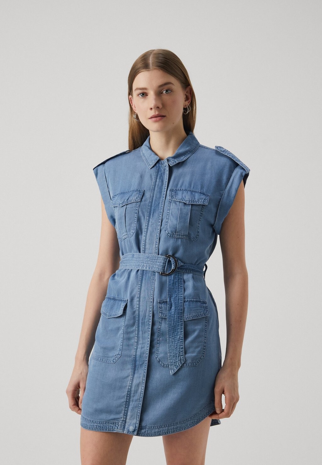

Платье из денима ONLFRANCO CARGO DRESS ONLY, светло-голубой деним