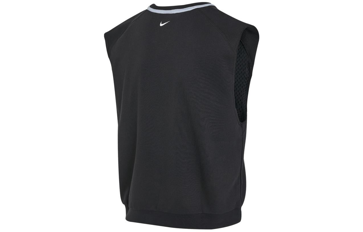 Топ Nike Dri-FIT Sleeveless Fleece Fitness Top 'Black' — фото 4