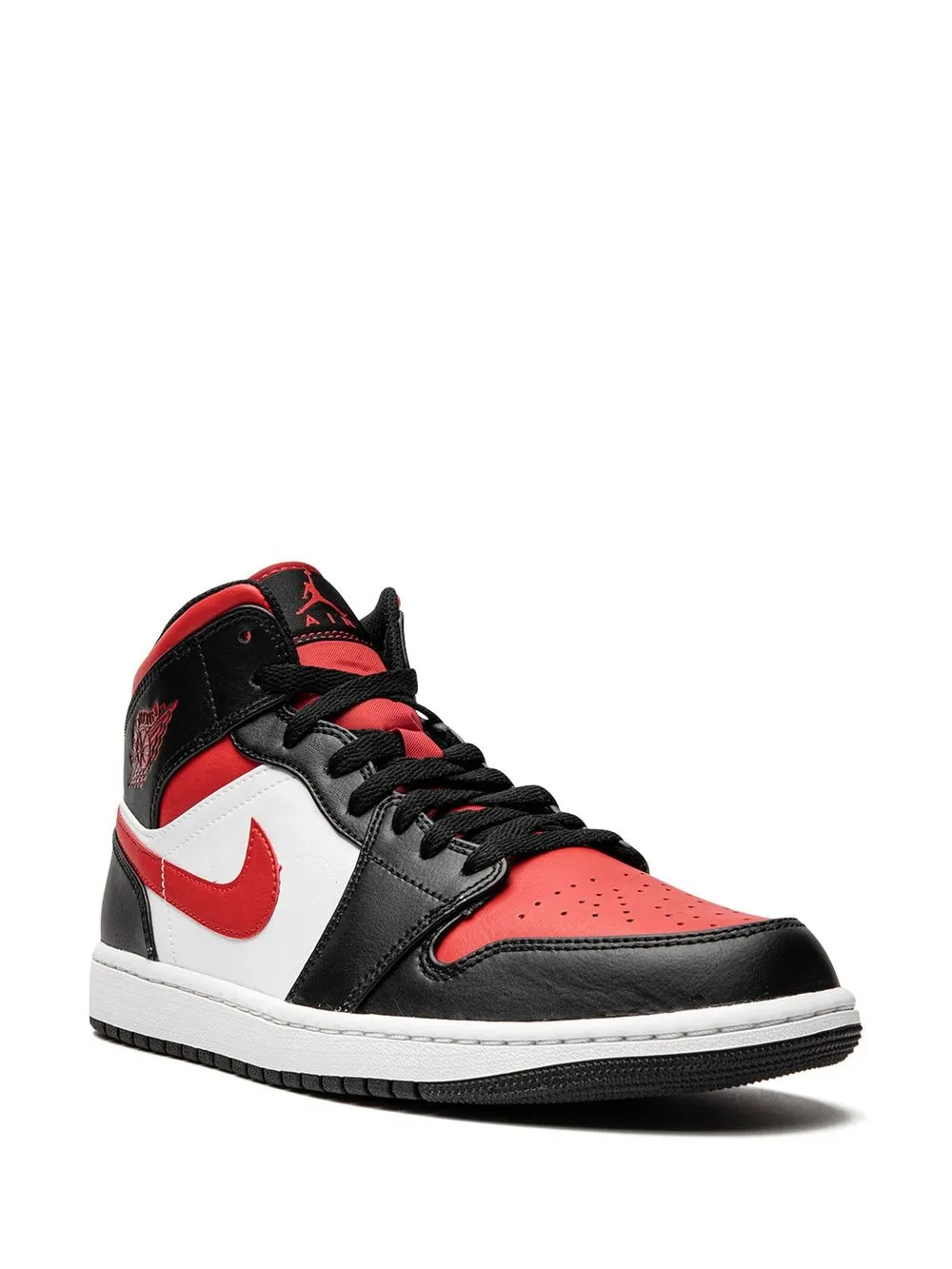 Кроссовки Air  1 Mid Bred Toe Jordan, белый — фото 2