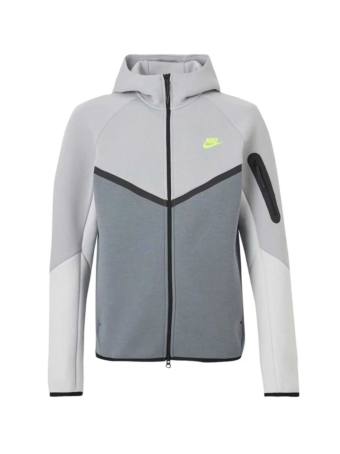 Толстовка на молнии из ТЕХНОЛОГИЧЕСКОГО ФИЛИСА Nike Sportswear, Grey/Dark Grey