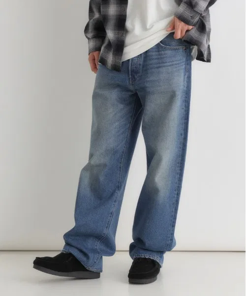 【Levi's】501 Свободные джинсы (светло-голубые / винтажная расцветка / универсальные)