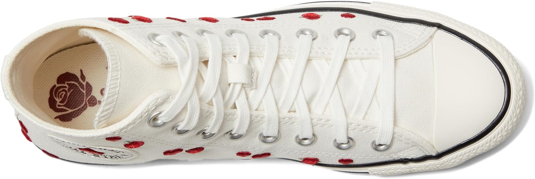 Кроссовки Converse Chuck Taylor All Star High-Top Sneaker, Vintage White/Red/Egret — фото 2