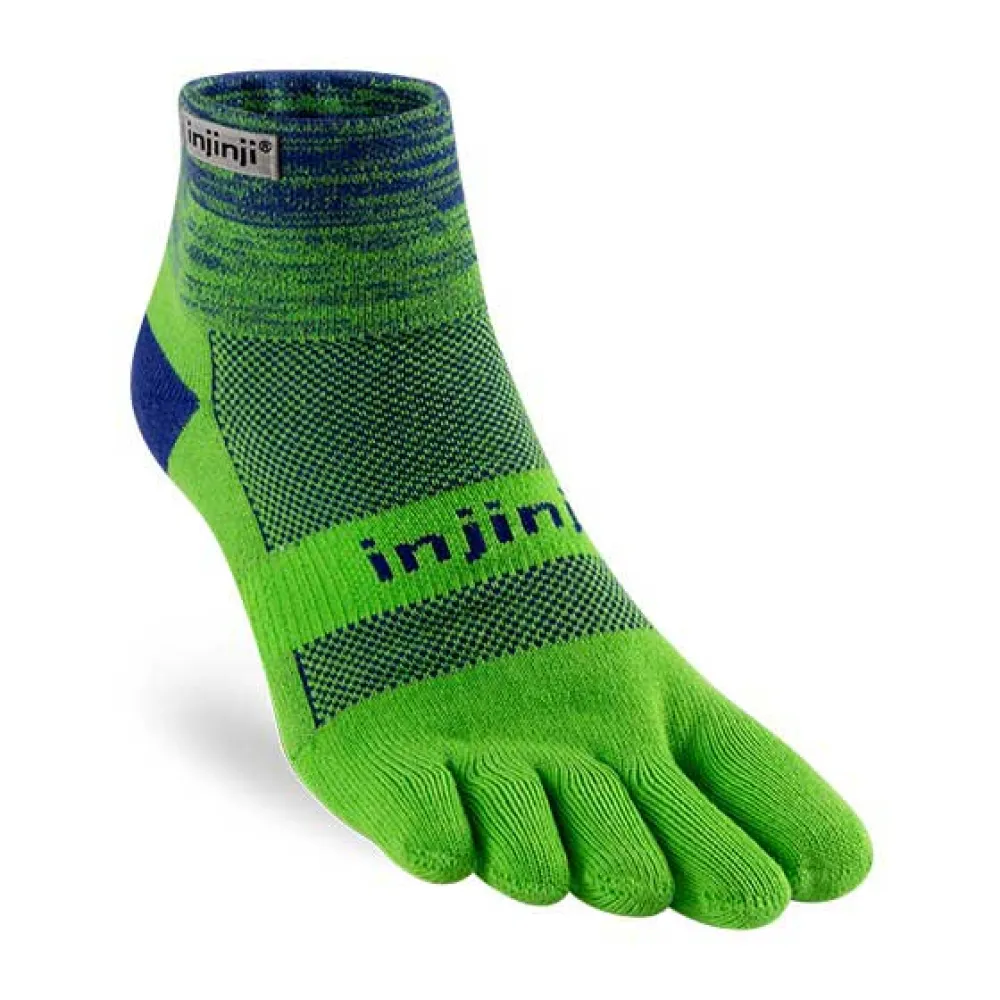 

Носки Injinji Trail Midweight Mini-Crew, зеленый